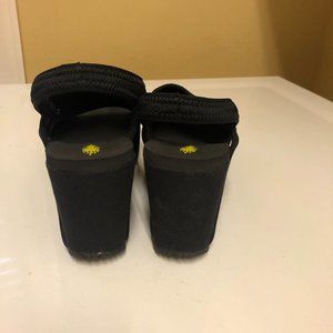 Black Wedge Volatile Sandal